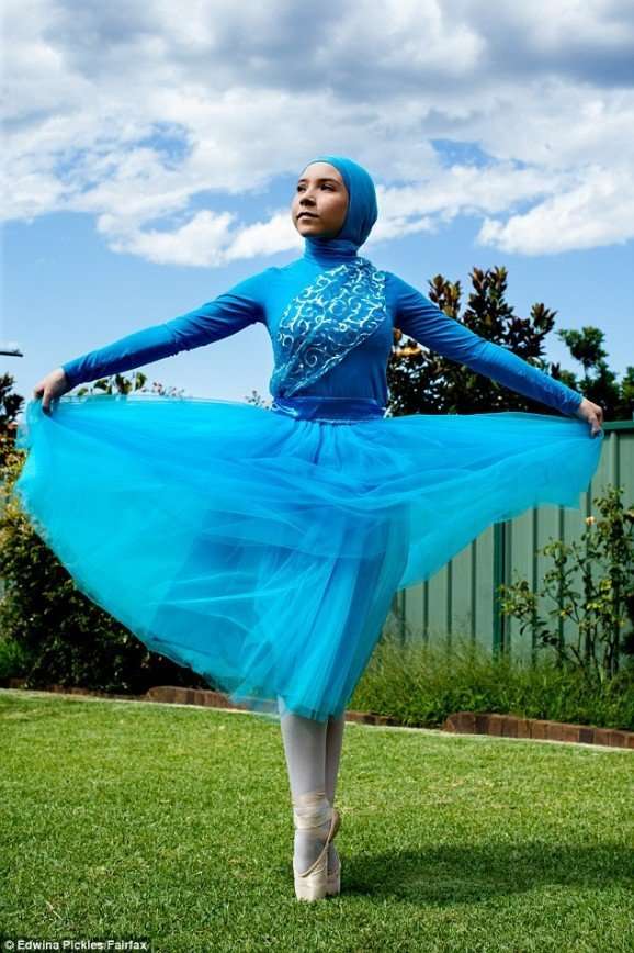 14-летняя австралийка хочет стать первой в мире балериной в хиджабе